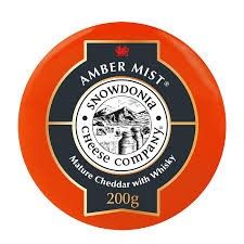 Dairy product wholesaling: Snowdonia Cheddar Amber Mist / Whisky 200g