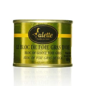 Dairy product wholesaling: Valette Bloc de Foie Gras d'Oie 65g