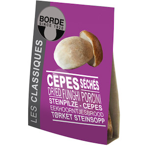 Dairy product wholesaling: Borde Dried Cep Porcini Extra Sachet 20g