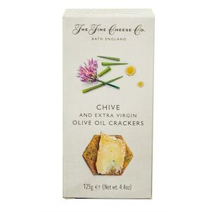 Dairy product wholesaling: Crackers Chives & Extra Virgin Olive Oil 125g