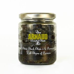 Dairy product wholesaling: Arnaud Provencal Pitted Black Olive with Thyme 130g