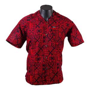 Clothing: Men's Shirt 2409 S/S Red Ula Fala