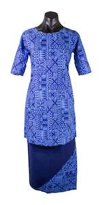 Ladies Puletasi 2409 Moana Blue