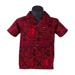 Clothing: Boys Shirt 2409 Red Ula Fala