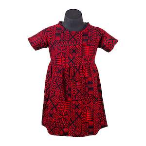 Clothing: Girls Dresses 2409 Red Ula Fala