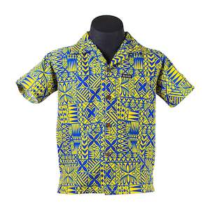 Clothing: Boys Shirt 2409 Tokelauan Blue