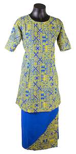 Ladies Puletasi 2409 Tokelauan Blue