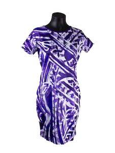 IC Print Body Con Purple