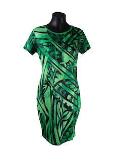 IC Print Body Con Green