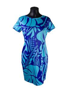 IC Monstera Body Con  Blue