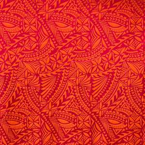 New Fabric: 58" PS Lacq X57D01 Red Orange