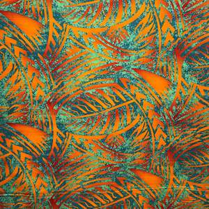 44" Cotton 159859 Green Orange