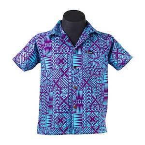 Boys Shirt 2409 Blue Paua