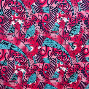 44" Cotton C61 Pink Teal