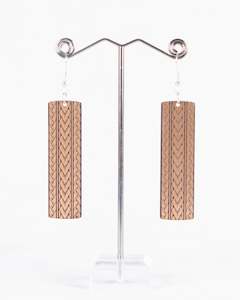 Sonz Earings: Samoan Spearhead Bar Copper Metallic