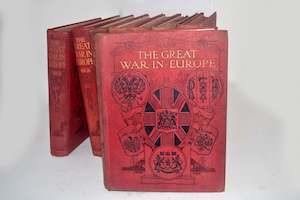 Books: 006 The Great War in Europe - 8 volume set