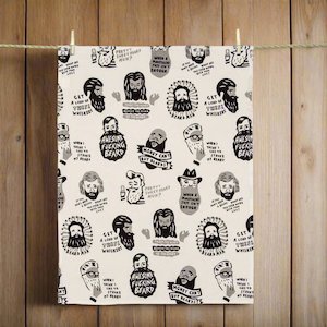 Awesome Beard Dish Towel