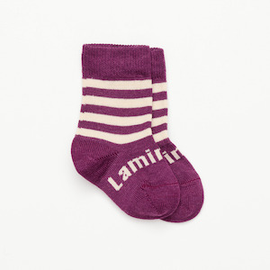 Clothing wholesaling: Merino Wool Crew Socks | BABY | Plum