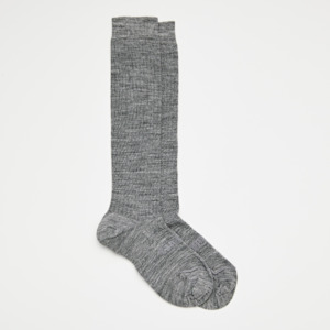 Merino Wool Knee High Socks | WOMAN | Essential | Grey