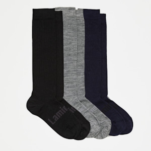 Merino Wool Knee High Socks | WOMAN | Essential | Trio