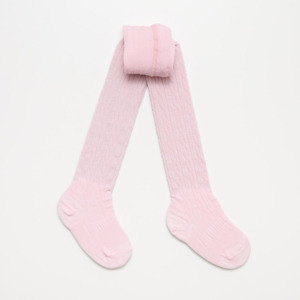 Clothing wholesaling: Merino Wool Cable Tights | BABY + CHILD | Cherry Blossom