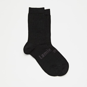 Merino Wool Crew Socks | CHILD | Essential | Black