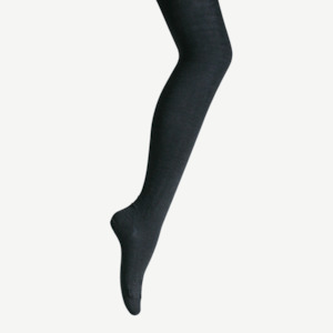 Merino Wool Flat Knit Tights | WOMAN | Essential | Charcoal