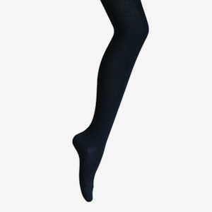 Merino Wool Flat Knit Tights | WOMAN | Essential | Navy