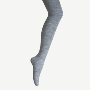 Merino Wool Flat Knit Tights | WOMAN | Essential | Grey