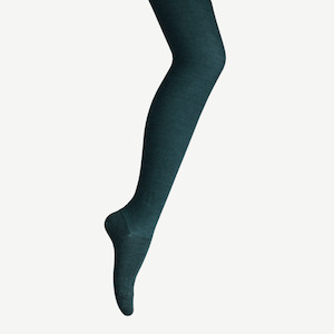 Merino Wool Textured Knit Tights | WOMAN | Fern