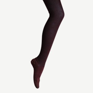 Merino Wool Textured Knit Tights | WOMAN | Currant