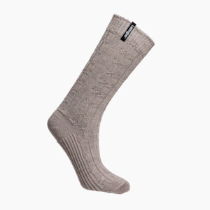 Merino Wool Sunday Socks | Chunky Cable Knit | WOMAN | Bluff