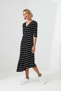 Tunnel Dress - Black/White