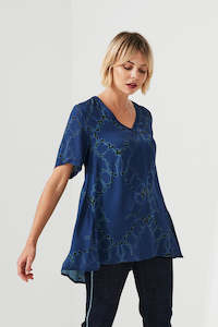 Siegel V-Neck Top - Midnight