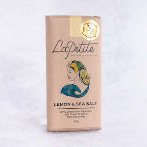 Lemon & Sea Salt Milk Chocolate<br>37% Dominican Republic