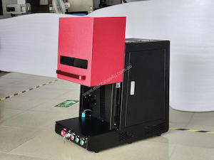 Desktop Fiber Laser marking machine 30w with Rotary