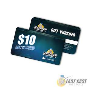 Sporting equipment: LAST CAST - GIFT VOUCHER CARD