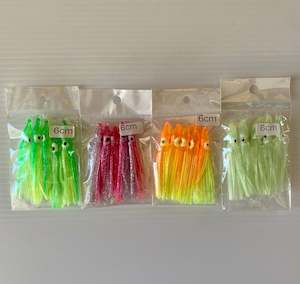 SNAPPER TACKLE - SQUID SKIRTS 6cm - 5pk