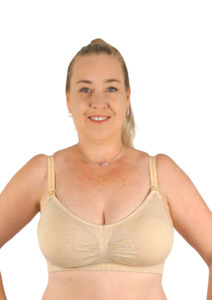 Soft Nursing Bra - Nude