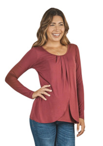 Petal Front Top - Wine