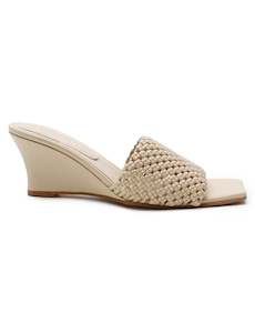 Braided Wedge Heel - Sand