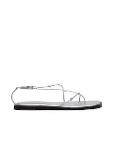 Footwear: Sara Sandal - Silver