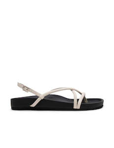 Footwear: Tube Sandal - Tofu/Black