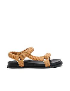 Elke Braided Sandal - Tan