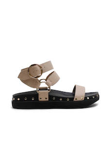 Footwear: Studded Sandal - New Nude