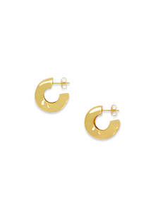 Footwear: Wishbone Earring - Gold