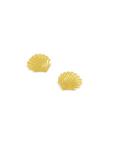 Clam Earring - Gold