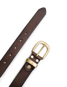 Footwear: Vintage Belt - Brown