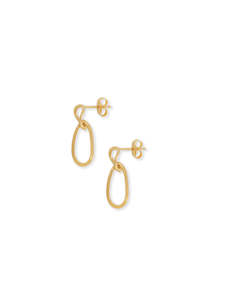 Footwear: Paper Clip Small Earring - Gold