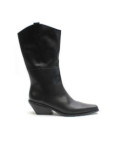 Mid Simone Boot - Black